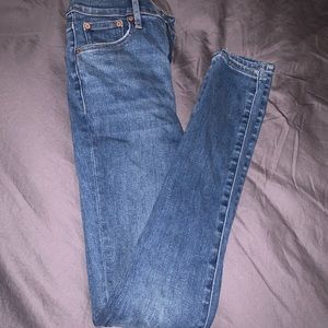 lola high rise skinny - denim forum jeans - aritzia